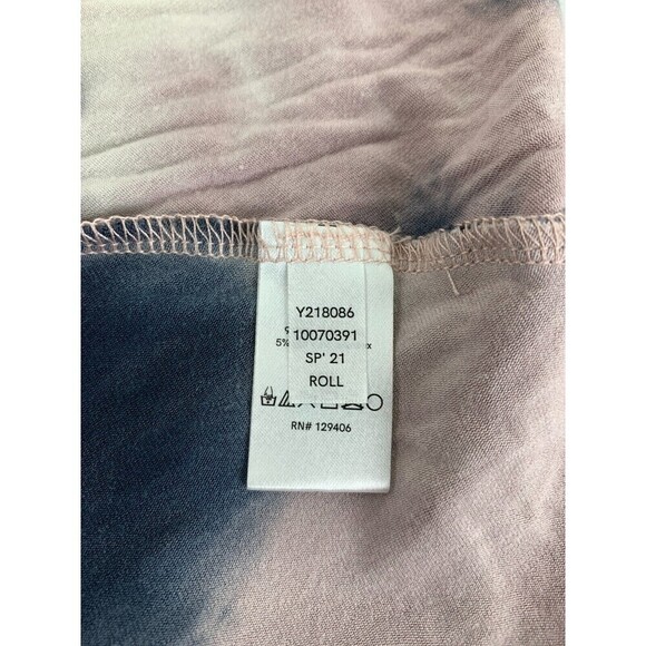 VENUS Strapless Maxi Dress Pink Blue Tie Dye Drawstring Waist Jersey Women Large - Picture 9 of 12